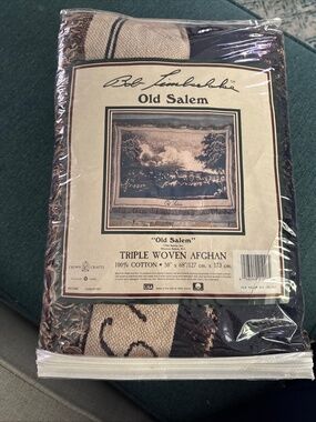 Bob Timberlake Triple Woven Afghan Blanket Old Salem New Original Packaging